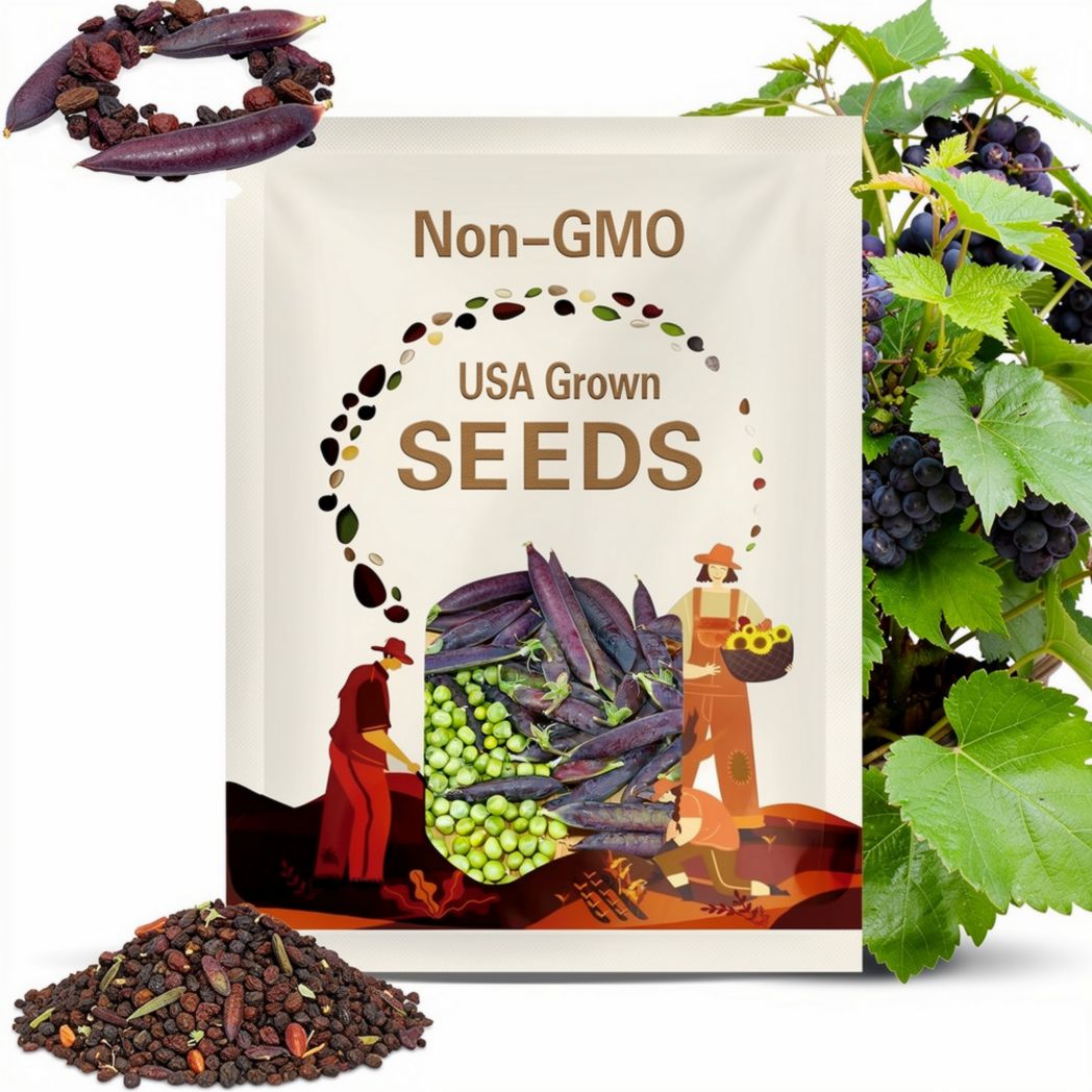 Shiraz Sweet Green Pea Seeds | Vibrant Purple Pods & Tender Green Peas | Cool Season Garden Favorite