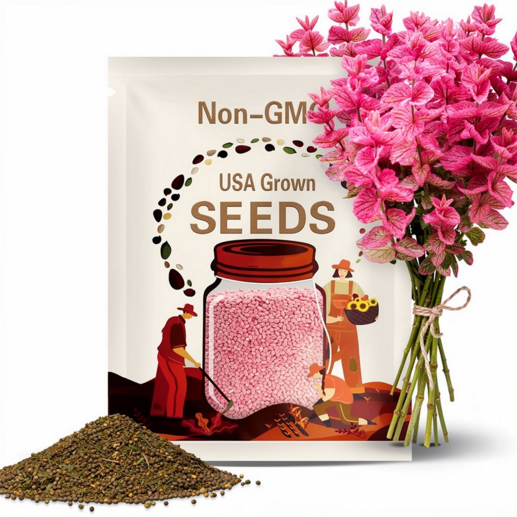 50 'PINK Sundae' Clary SAGE / SALVIA Viridis Herb Flower Seeds *Comb S/H