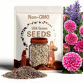 40+ Seeds | Fuzzy Wuzzy Dahlia Perennial Seeds, Rare Spiky Petal Variety, Bright Summer Garden Flowers, Easy to Grow Cut Flower