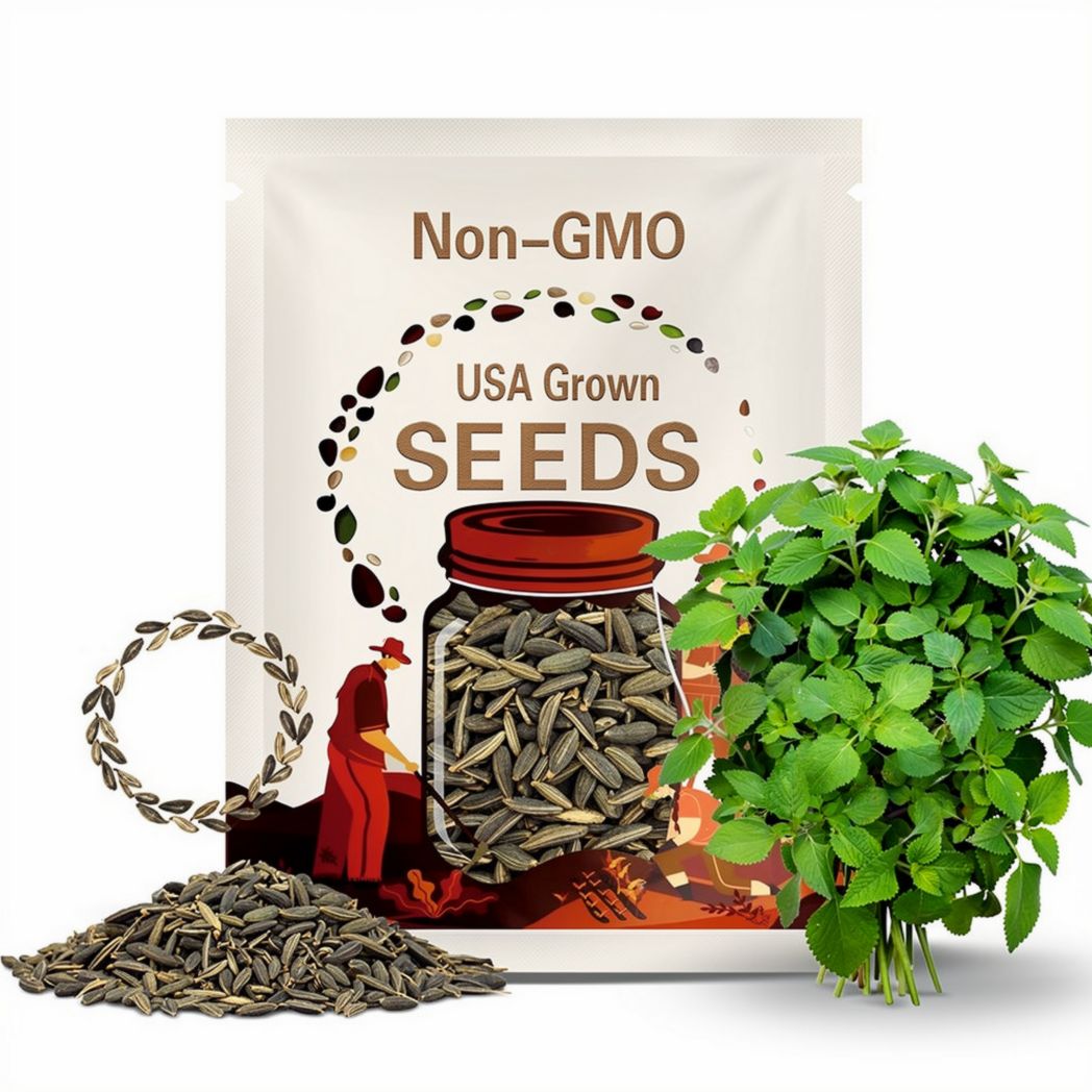 Vietnamese Balm seeds, Balm seeds, Hat Rau Kinh Gioi, Mint Easy to Grow, Delicious!!