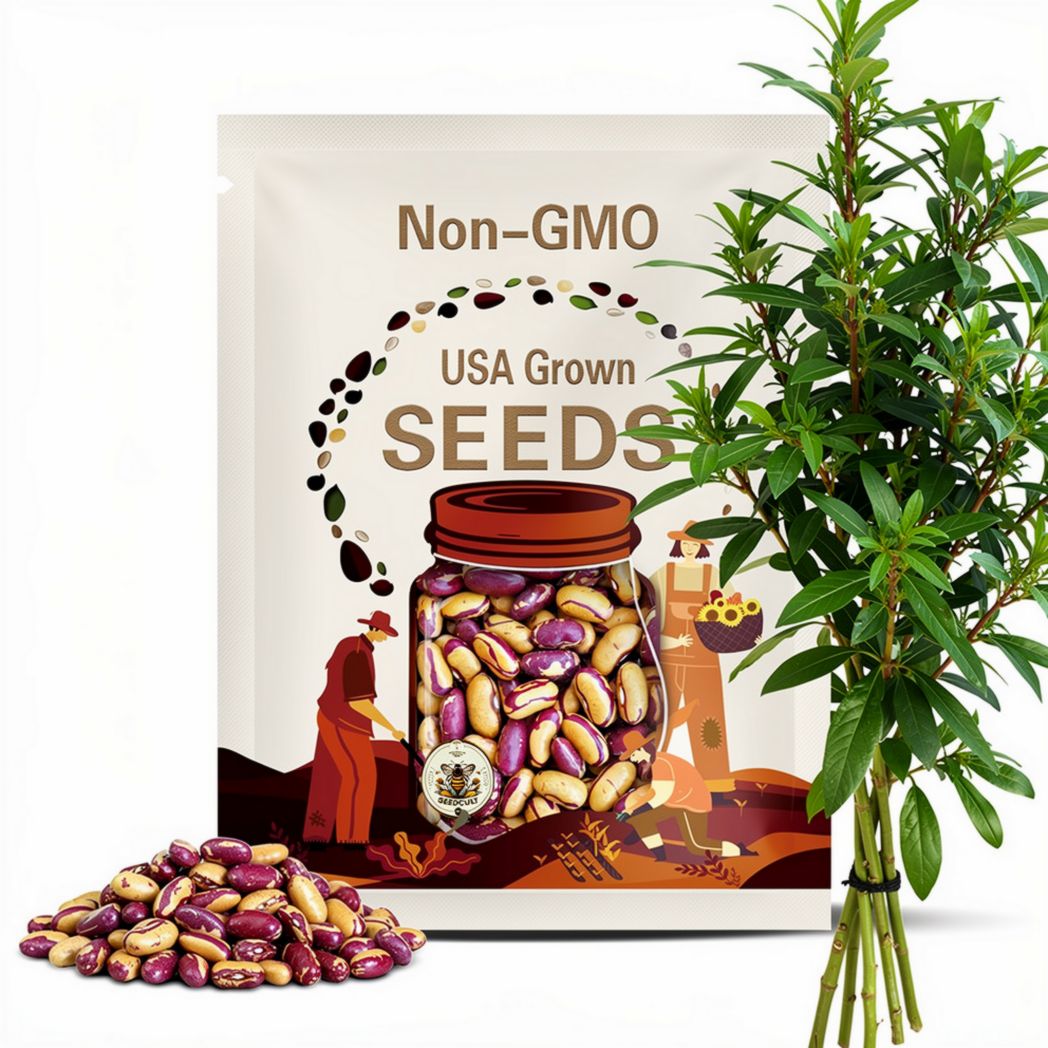 NEW! Tiger Eye Bean Seeds, Phaseolus Vulgaris, PV1025