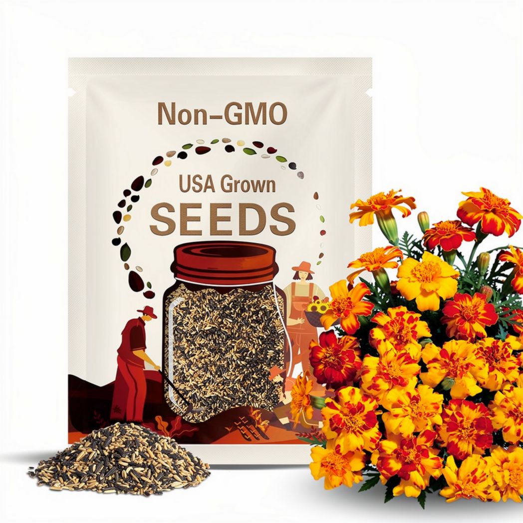 Heirloom French Marigold Seed Safari Bolero Seeds