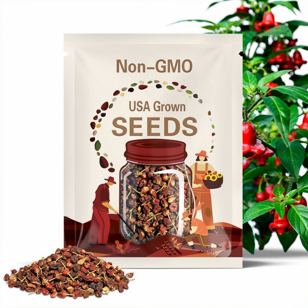 Bishop's crown mild red pepper 20 seeds/ NON GMO