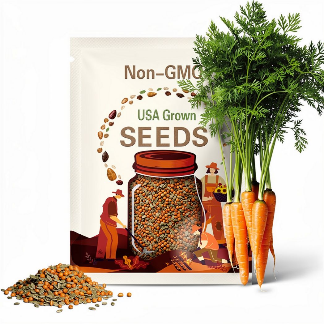 Carrot Seeds - Scarlet Nante vegetable Garden culinary SOUPS  Organic