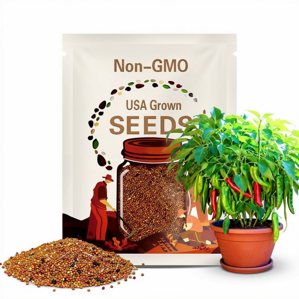 New Mexico Big Jim Pepper Seeds – World’s Largest Mild Chile | Giant Pods for Stuffing, Grilling & Green Chile