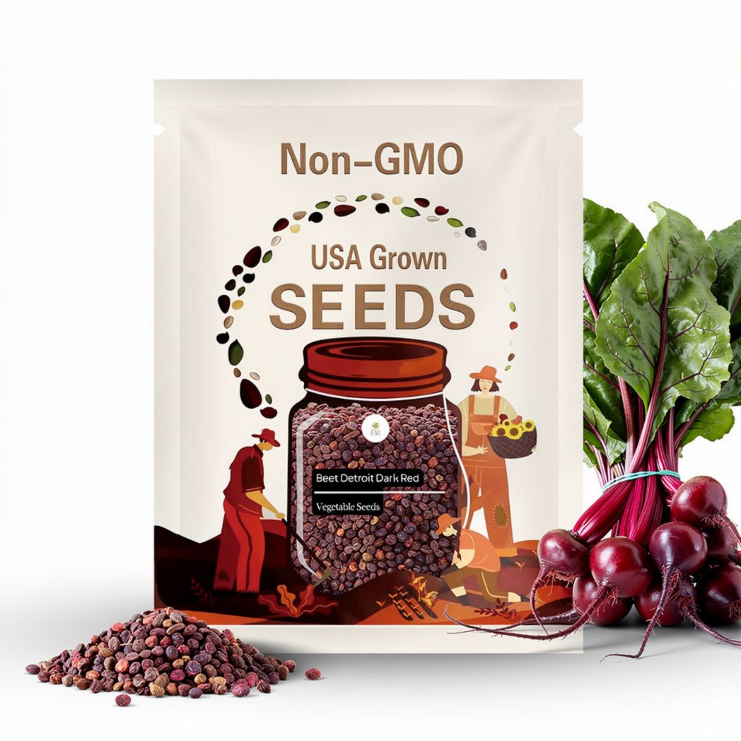 1g Beet Detroit Dark Red Seeds Beta vulgaris | Heirloom Sweet Beets for Planting | Juicy Roots & Tender Greens