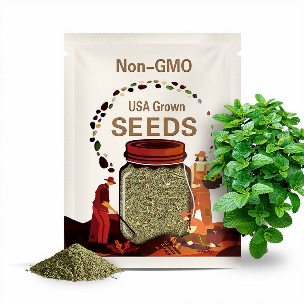 1000pcs Mint Seeds for Planting – Non-GMO Heirloom Herb Seeds with Growing Instructions – Ideal for Indoor Pots, Outdoor Gardens