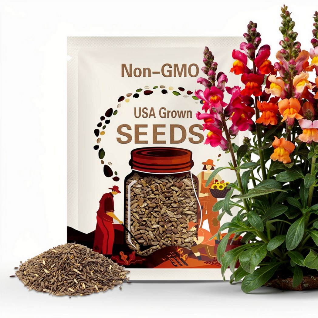 Antirrhinum majus Opus Early Bronze Snapdragon Seeds – 1000+ Warm Copper-Toned Blooms for Garden & Cut Flowers